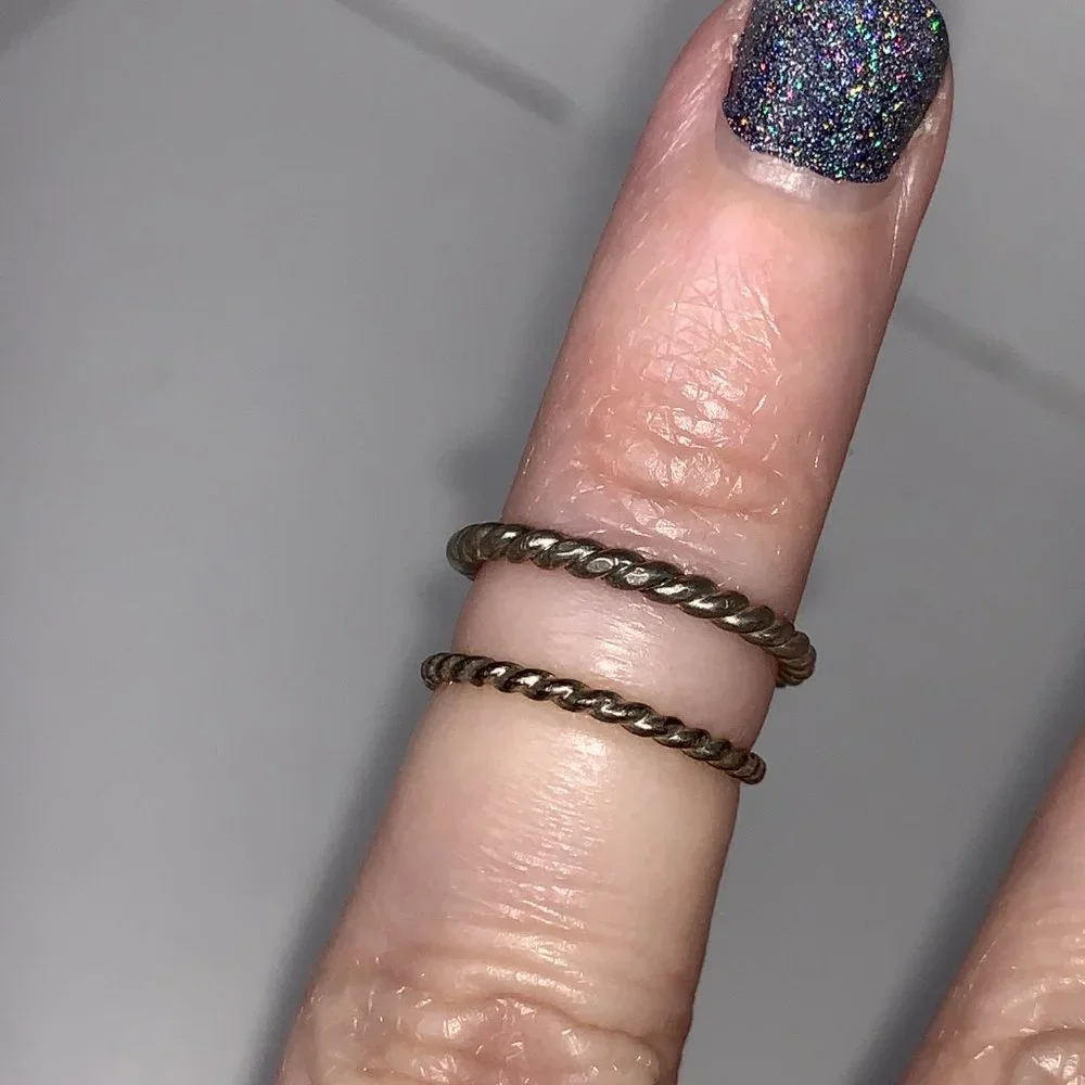 Sterling Silver Twisty Ring, Size 3